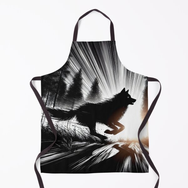 Item preview, Running Wolf and Sunset, Ai Generated Art  designed and sold by ACC .