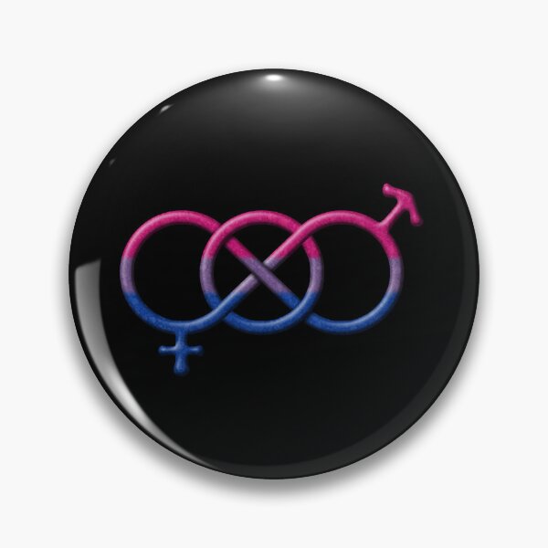 Item preview, Bisexual Pride Flag Colored Gender Knot Symbol designed and sold by LiveLoudGraphic.