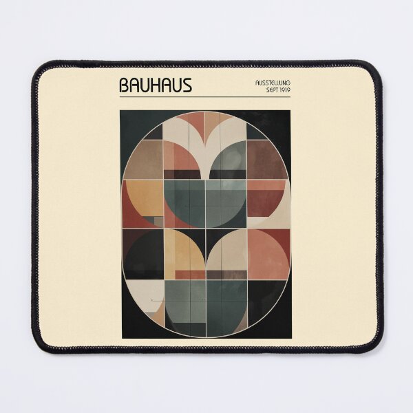 Item preview, Bauhaus Circle Grid – Earthy Modern Abstract designed and sold by MidCenturyStore.