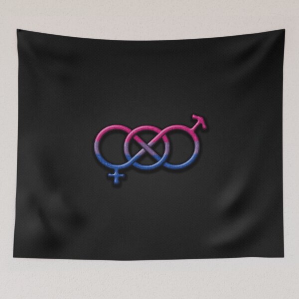 Item preview, Bisexual Pride Flag Colored Gender Knot Symbol designed and sold by LiveLoudGraphic.