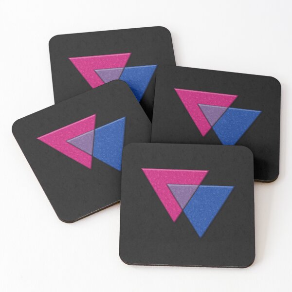 Item preview, Bisexual Pride Flag Colored Triangles Symbol designed and sold by LiveLoudGraphic.