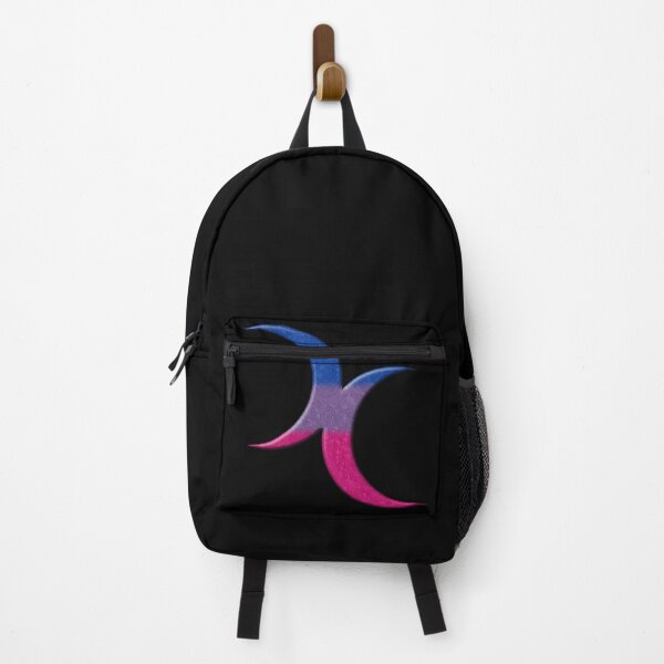 Item preview, Bisexual Pride Flag Colored Crescent Moons Symbol designed and sold by LiveLoudGraphic.