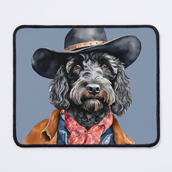 Item preview, Howdy Dood, Funny Cowboy Doodle Dog Illustration designed and sold by Happy Dog Doodles.
