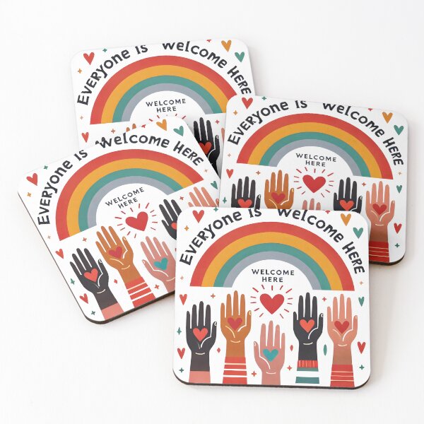 Item preview, Inclusive Unity - Everyone is Welcome Here designed and sold by ZepGiftShop.