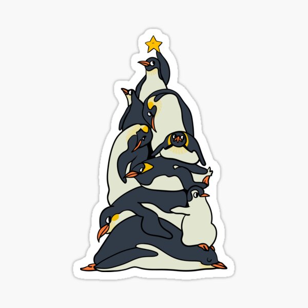 Artikel-Vorschau von Weihnachtsbaum-Pinguin, designt und verkauft von Huebucket.