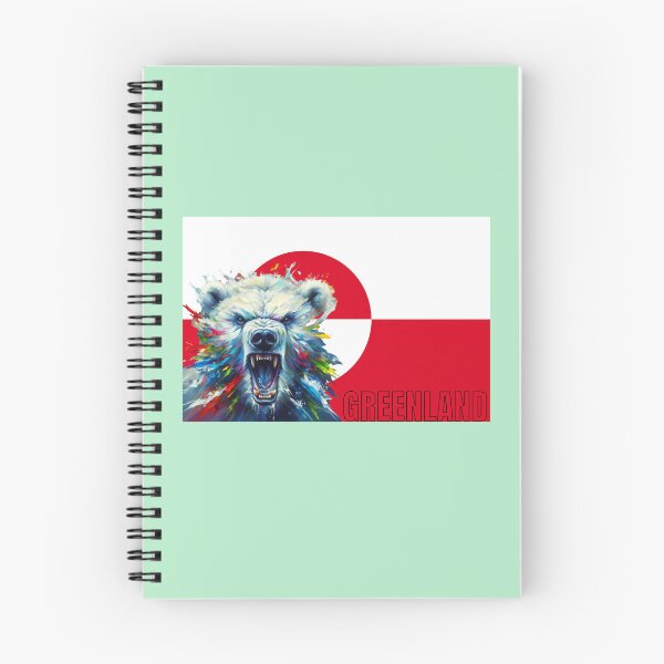Item preview, Greenland flag and polar bear designed and sold by Kaigorshirts.