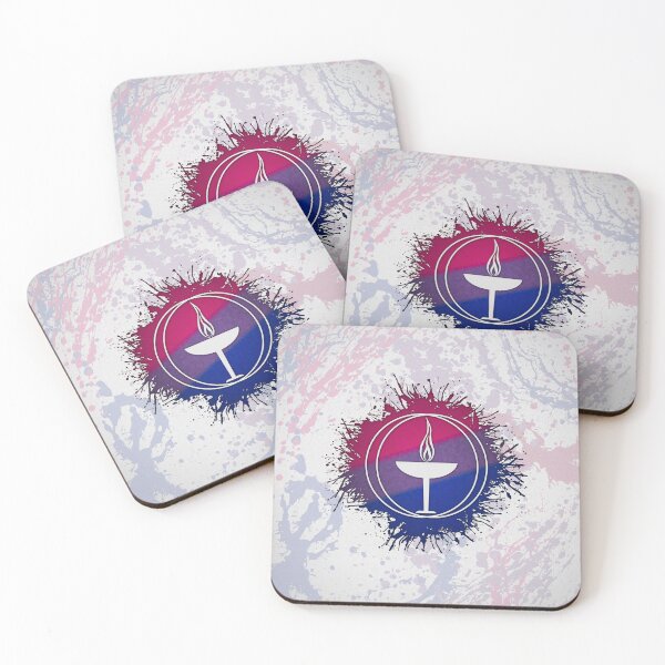 Item preview, Paint Splatter Bisexual Pride Unitarian Universalism Symbol designed and sold by LiveLoudGraphic.