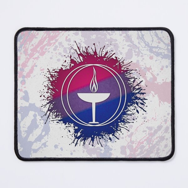 Item preview, Paint Splatter Bisexual Pride Unitarian Universalism Symbol designed and sold by LiveLoudGraphic.