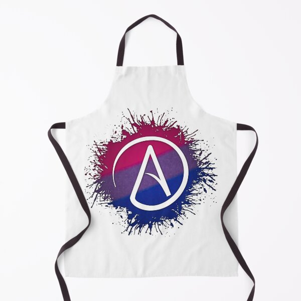Item preview, Paint Splatter Bisexual Pride Atheist Symbol designed and sold by LiveLoudGraphic.