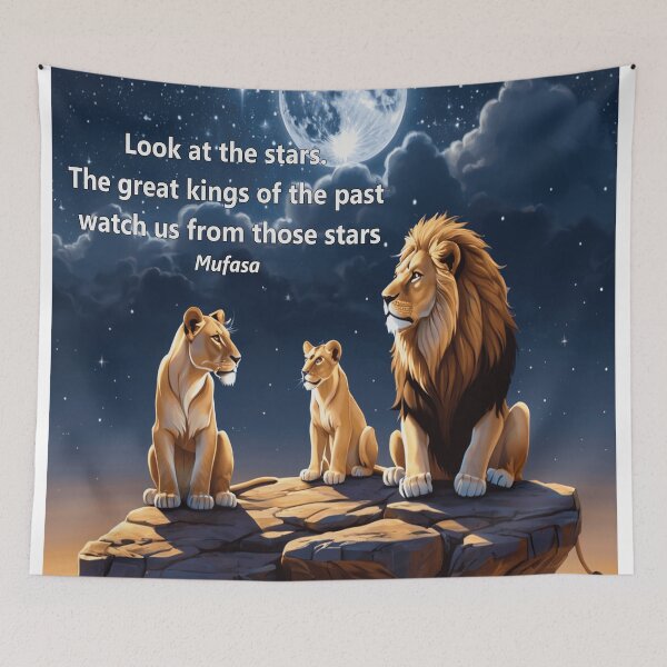 Item preview, Mufasa's Nursery Rhyme - "Look at the stars, the great kings of the past are watching us." designed and sold by EdicionesJML.