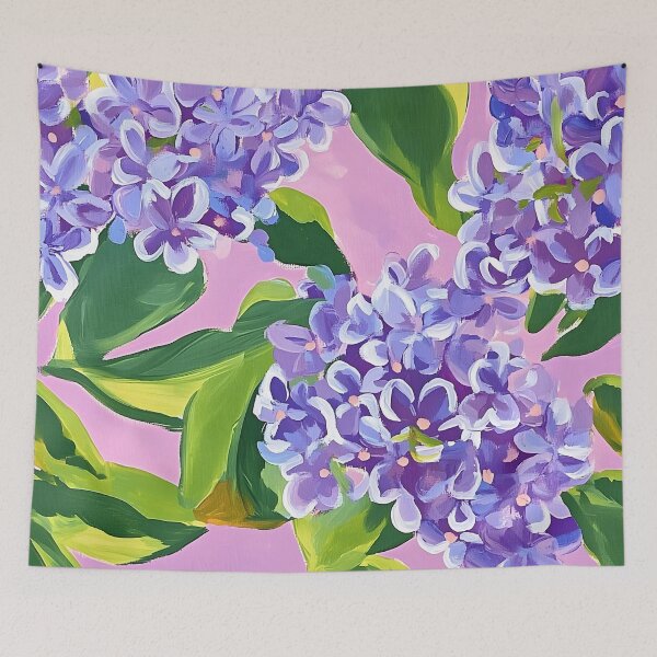 Item preview, Lilac in bloom oil painting designed and sold by SophieClimaArt.