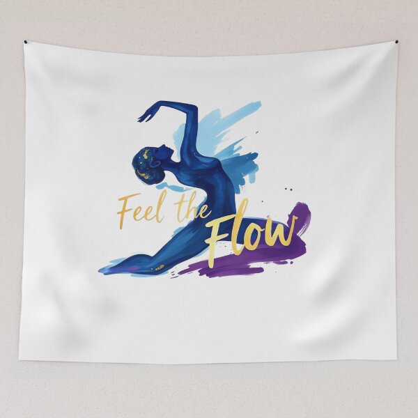 Item preview, Feel the Flow – Abstract Artistic Yoga Painting designed and sold by ARTReMi.
