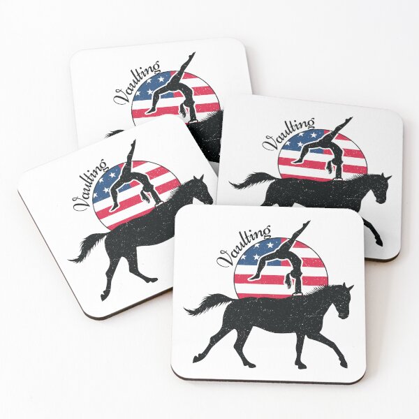 Item preview, Vintage Horse Vaulting Sport American Flag designed and sold by dass-art.