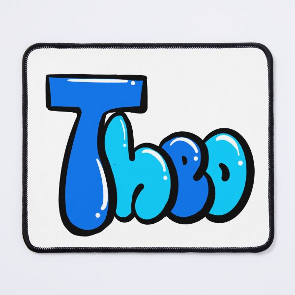 Item preview, Theo name in blue Top 10 best personalized gifts for boys and men named Theo designed and sold by Artonmytee.