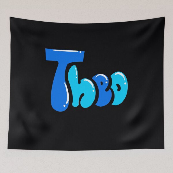 Item preview, Theo name in blue Top 10 best personalized gifts for boys and men named Theo designed and sold by Artonmytee.