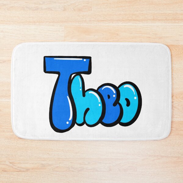Item preview, Theo name in blue Top 10 best personalized gifts for boys and men named Theo designed and sold by Artonmytee.