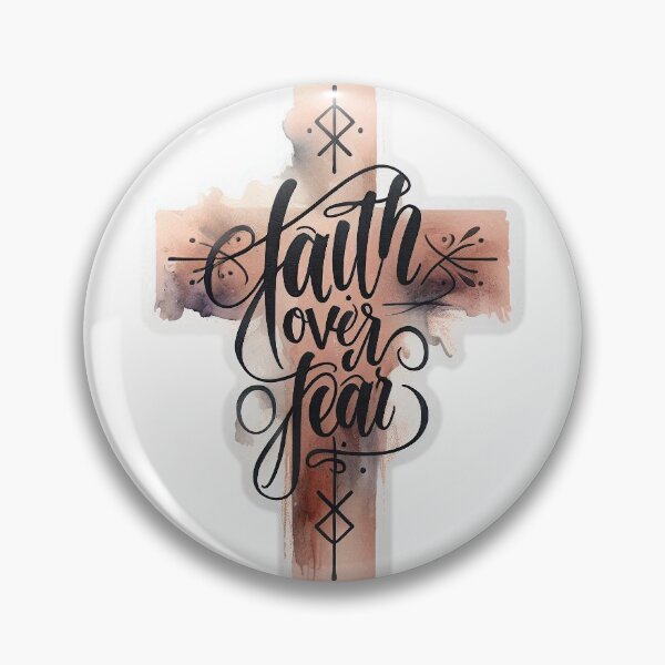 Item preview, Faith Over Fear Cross designed and sold by Gscode.