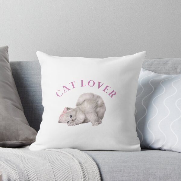 Item preview, A Cat Lover With Pink Bow designed and sold by lanasworld.