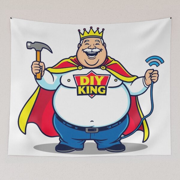 Item preview, DIY king, fathers day designed and sold by Inkoverse32.