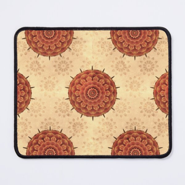 Item preview, Vintage Orange Mandala Pattern designed and sold by ElderIslesPress.