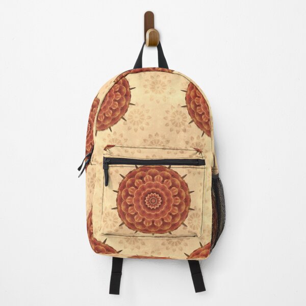 Item preview, Vintage Orange Mandala Pattern designed and sold by ElderIslesPress.