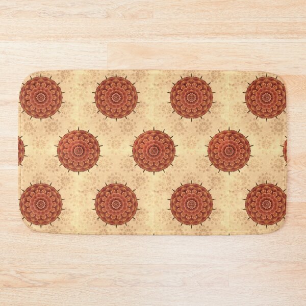 Item preview, Vintage Orange Mandala Pattern designed and sold by ElderIslesPress.