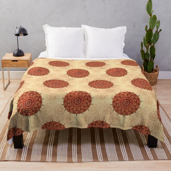 Item preview, Vintage Orange Mandala Pattern designed and sold by ElderIslesPress.