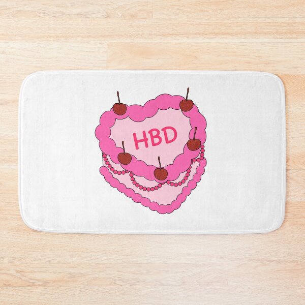 Item preview, birthday cake - HBD designed and sold by Noodly Doodles.