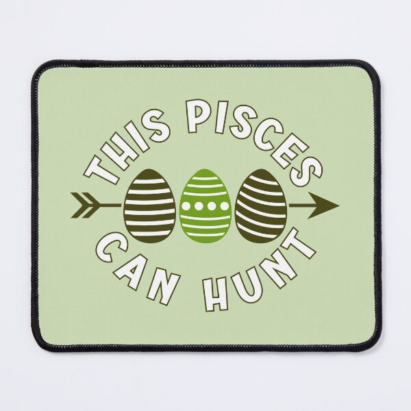 Item preview, This Pisces can hunt - green Easter greetings for astrology lovers designed and sold by mariya-ivanova.