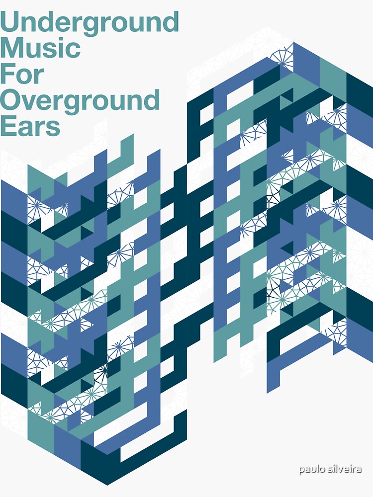 "Underground Music" Sticker for Sale by hypnotzd Redbubble