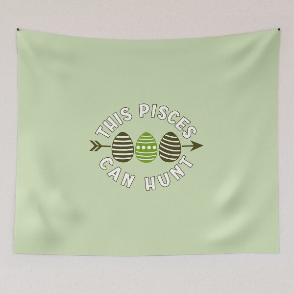 Item preview, This Pisces can hunt - green Easter greetings for astrology lovers designed and sold by mariya-ivanova.