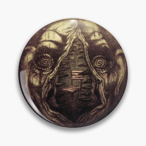 Item preview, Hypnotic Trap - Surreal Horror Portrait with Spiral Eyes and Hidden Peril designed and sold by Anomaly Effect.