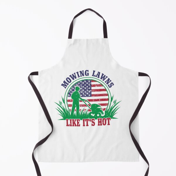 Item preview, Patriotic Lawn Mowing Funny Mowing Lawns Like It's Hot Design designed and sold by BDLuck2021.