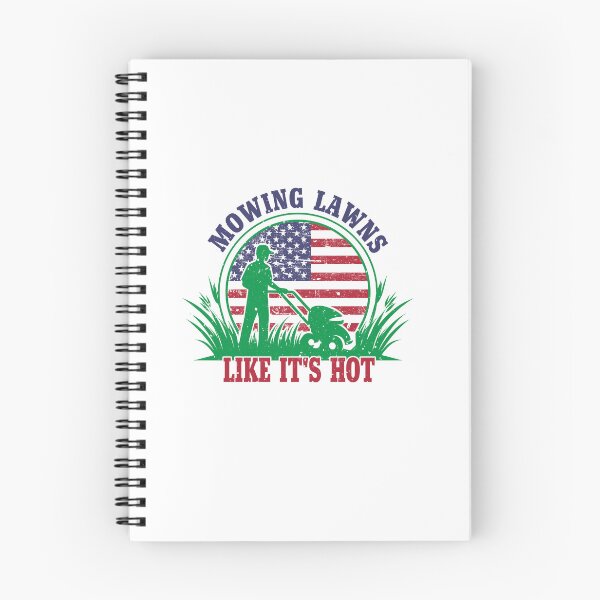 Item preview, Patriotic Lawn Mowing Funny Mowing Lawns Like It's Hot Design designed and sold by BDLuck2021.
