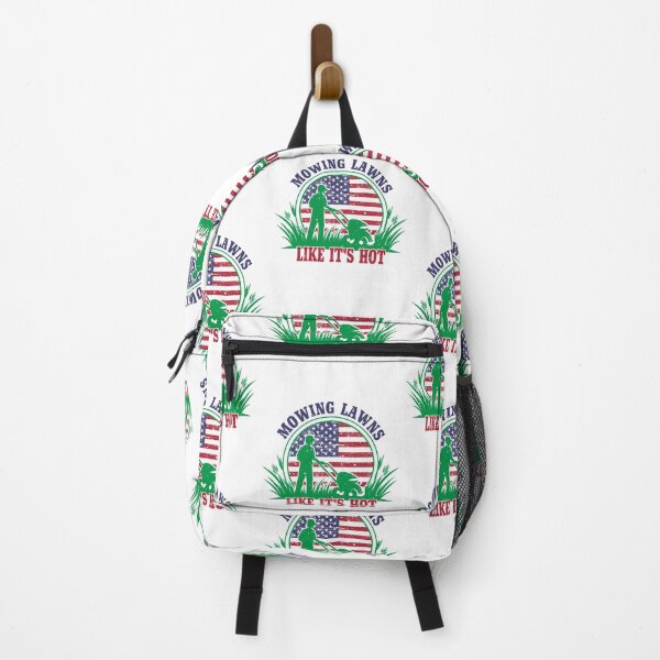 Item preview, Patriotic Lawn Mowing Funny Mowing Lawns Like It's Hot Design designed and sold by BDLuck2021.
