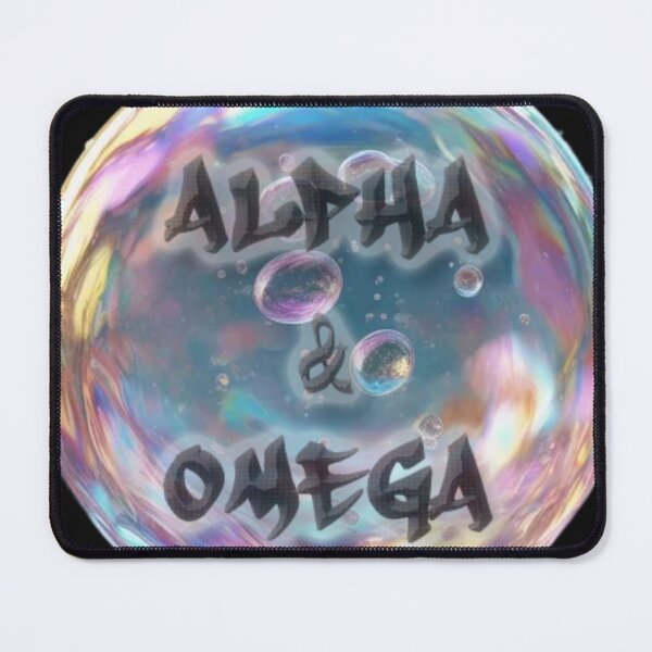 Item preview, Alpha & Omega - Iridescent Bubble 3D Design designed and sold by In Him™ | Rene Tesner.