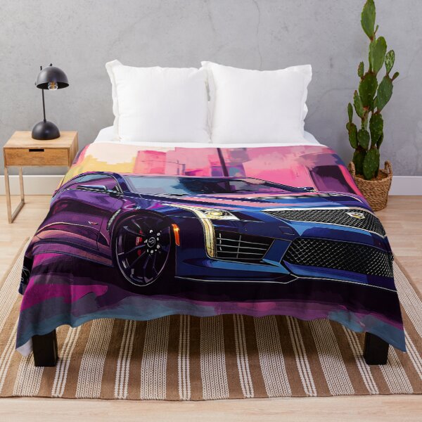 Item preview, Pop Art Blue Cadillac ATS-V Coupe – Bold & Electrifying Automotive Art III designed and sold by AutoPopStudio.