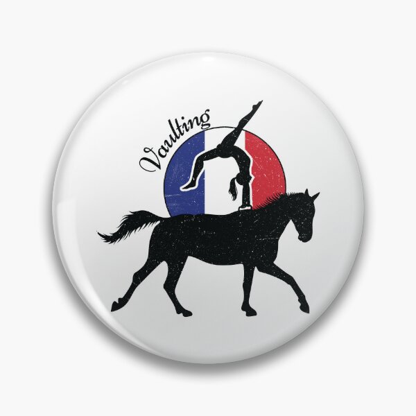 Item preview, Vintage Horse Vaulting Sport French Flag designed and sold by dass-art.
