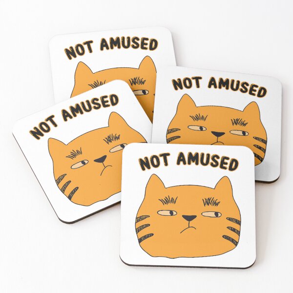Item preview, Not amused cat designed and sold by GrimdarkStore.