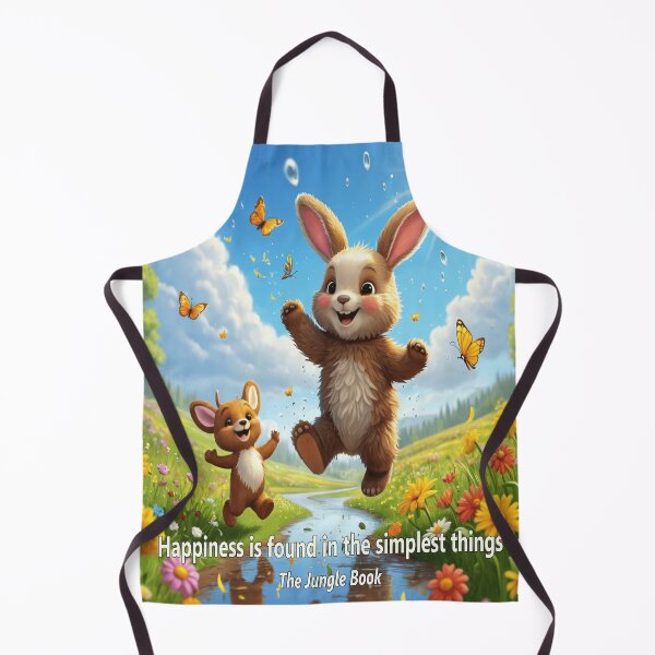 Item preview, Children's Quote from The Jungle Book - "Happiness is found in the simplest things" - Sweet and Tender Decoration designed and sold by EdicionesJML.
