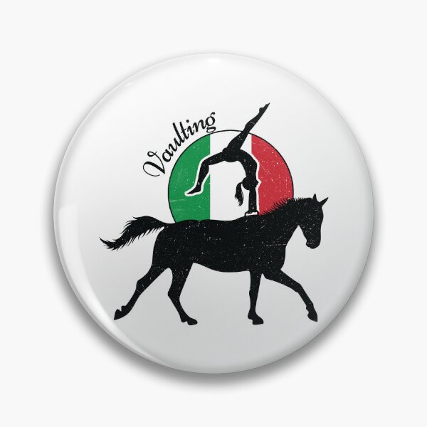 Item preview, Vintage Horse Vaulting Sport Italian Flag designed and sold by dass-art.