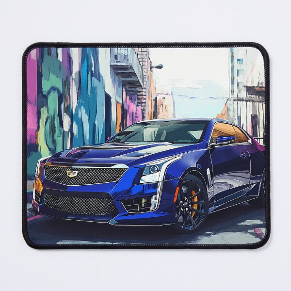 Item preview, Pop Art Blue Cadillac ATS-V Coupe – Bold & Electrifying Automotive Art VI designed and sold by AutoPopStudio.