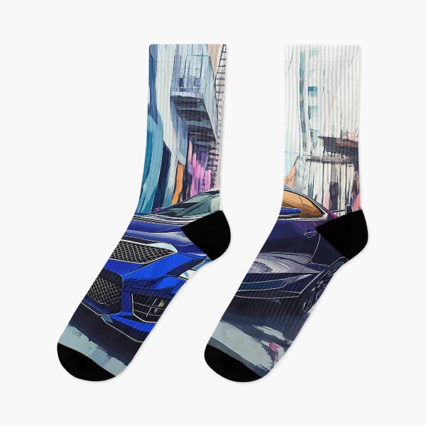 Item preview, Pop Art Blue Cadillac ATS-V Coupe – Bold & Electrifying Automotive Art VI designed and sold by AutoPopStudio.