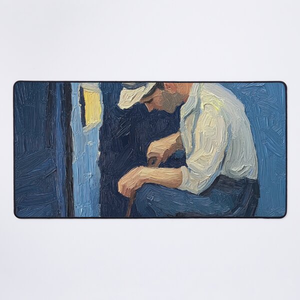 Item preview, Electrician | Post-impressionist painting style designed and sold by ComicsFactory.