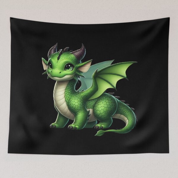 Item preview, Adorable Green Baby Dragon designed and sold by DixieGirlStudio.