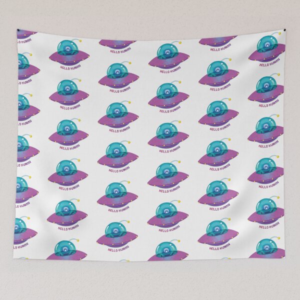 Item preview, Hello Human UFO designed and sold by the-craft-shop.