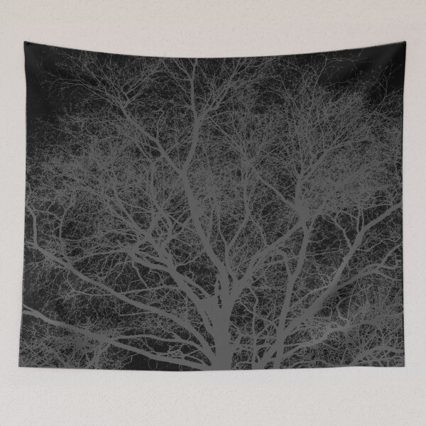Item preview, Black and white tree silhouette designed and sold by steveball.