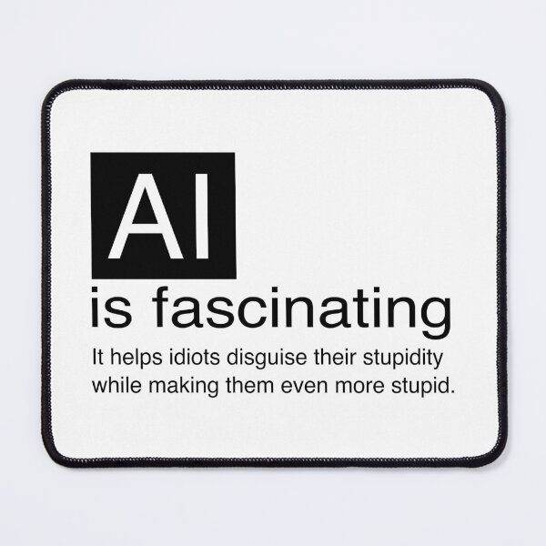 Item preview, ? AI is Fascinating Funny Tech & AI T-Shirt – Sarcastic & Witty designed and sold by Mike Draws.