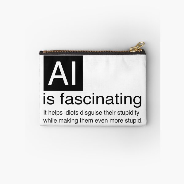 Item preview, ? AI is Fascinating Funny Tech & AI T-Shirt – Sarcastic & Witty designed and sold by Mike Draws.