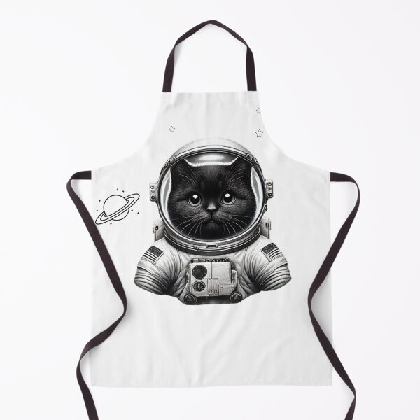 Item preview, Cute Black Cat Astronaut – Funny Space Cat Design for T-Shirts, Stickers, and Galaxy Gifts designed and sold by teetomorrow83.